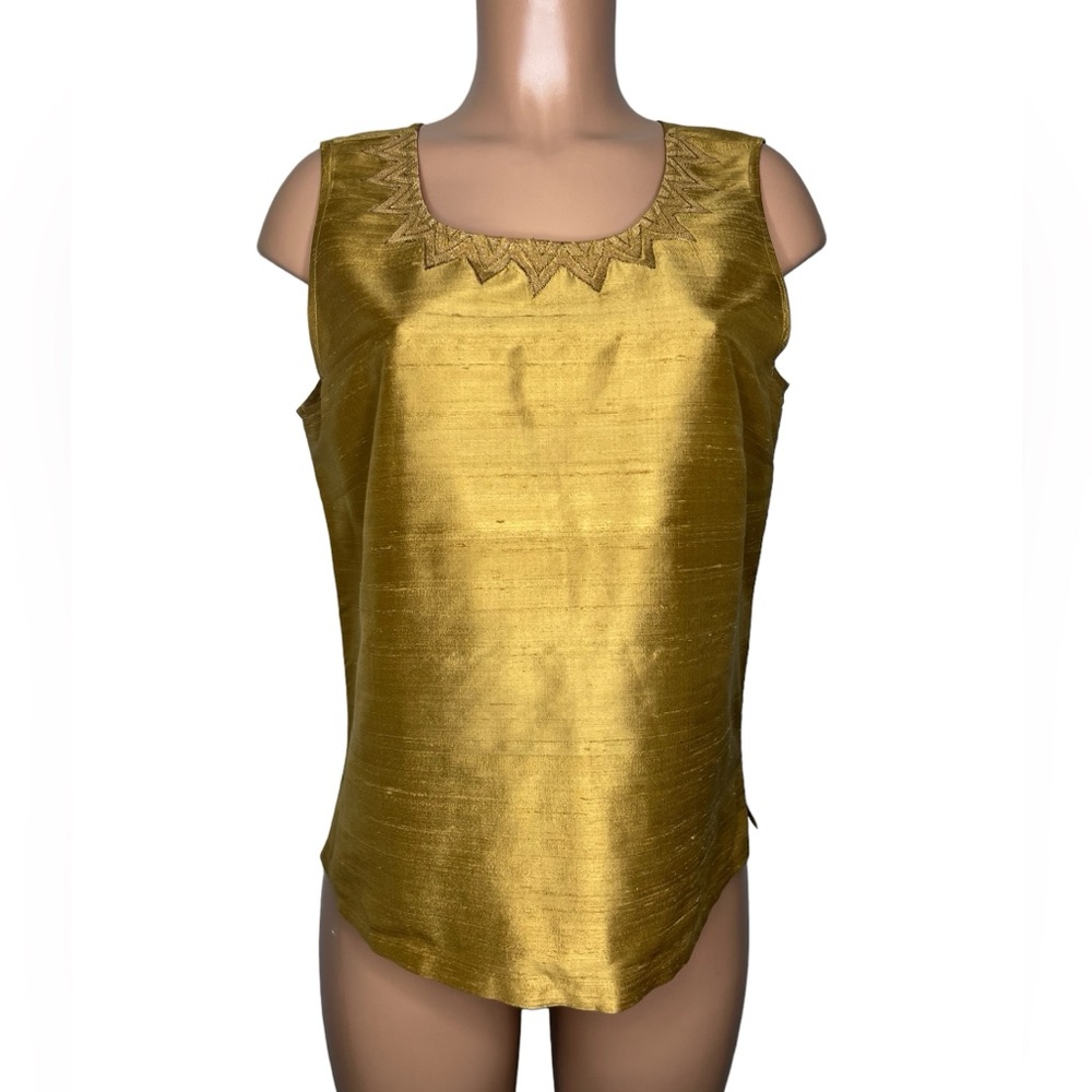 Coldwater Creek 100% Silk Sleeveless Blouse